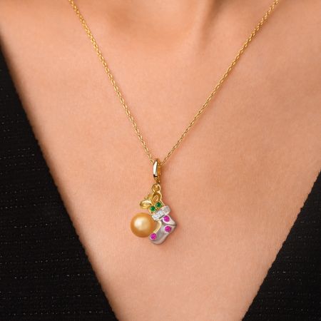 Christmas Socks Pendant Necklace