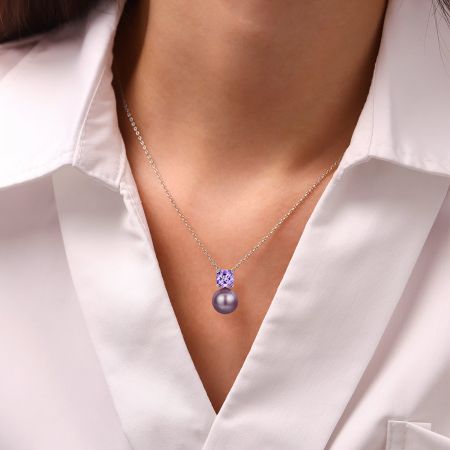 Purple Amethyst Necklace