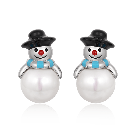 Snowman Stud Earrings