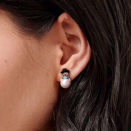 Snowman Stud Earrings