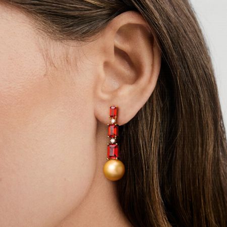 Red Garnet Earrings
