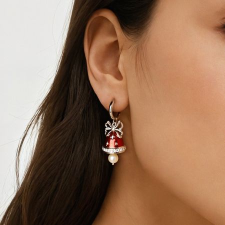 Christmas Bell  Drop Earrings