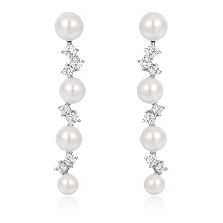White Topaz Earrings