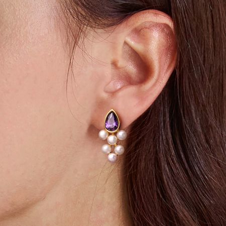 Purple Amethyst Earrings