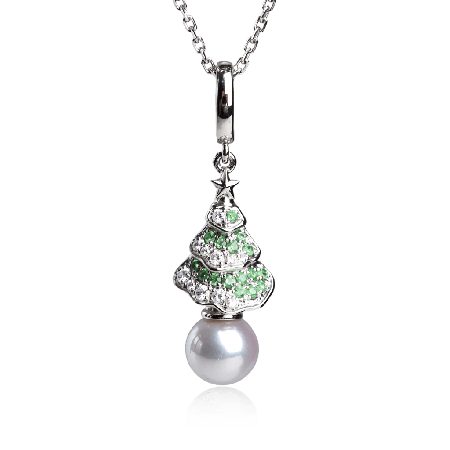 Christmas Tree Pendant Necklace