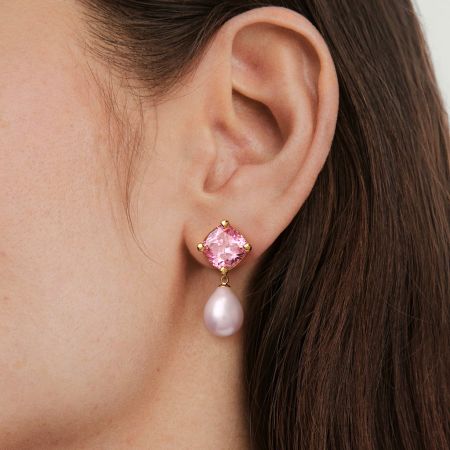 Pink Morganite Earrings