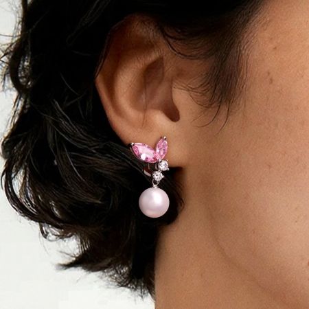 Pink Morganite Earrings