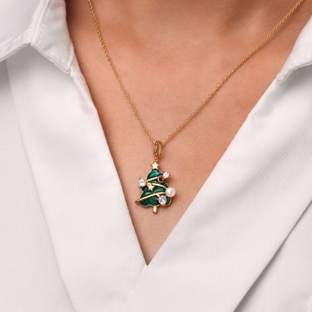 Christmas Tree Necklace