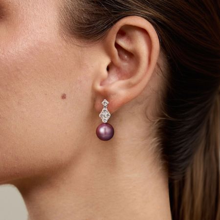 White Topaz Earrings