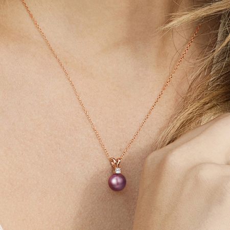 Purple Pearl Jewelry Set