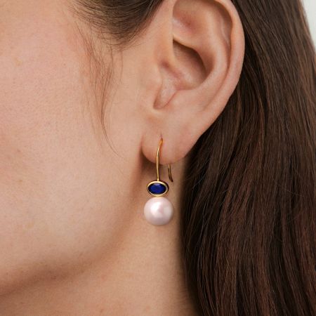 Blue Sapphire Earrings