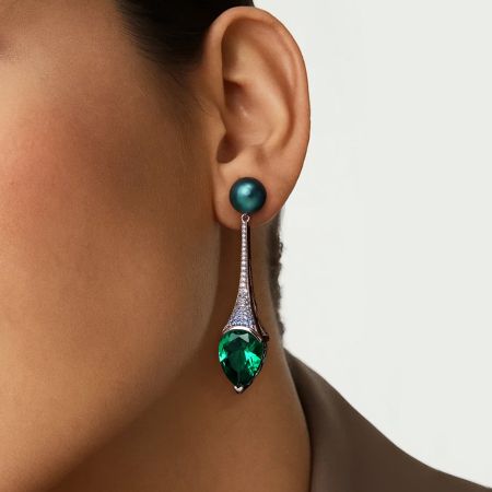 Peacock Feather Earrings