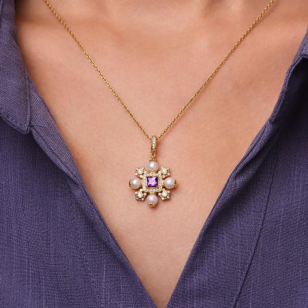 Purple Alexandrite Necklace