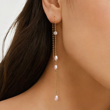 White Topaz Earrings