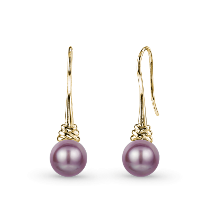 Purple Pearl Earrings