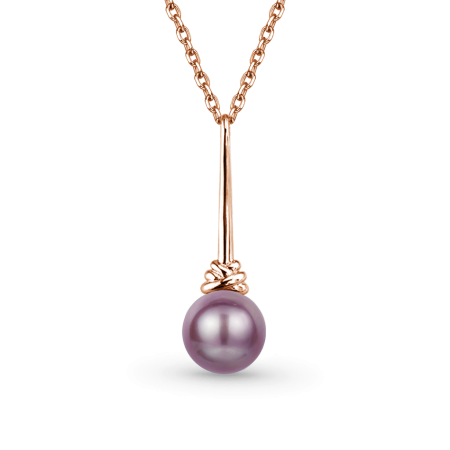 Purple Pearl Necklace