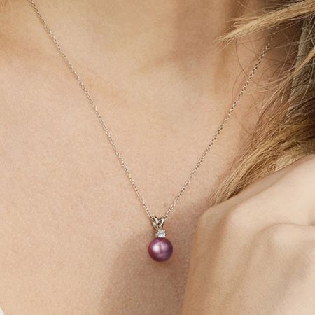 Purple Pearl Jewelry Set