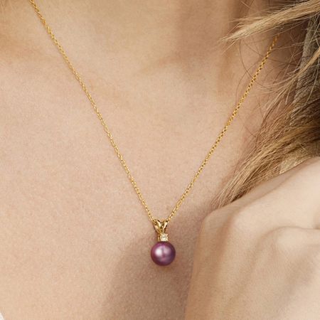 Purple Pearl Jewelry Set