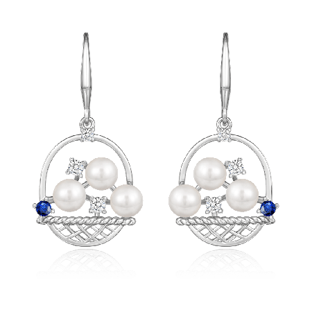 Flower Basket Earrings