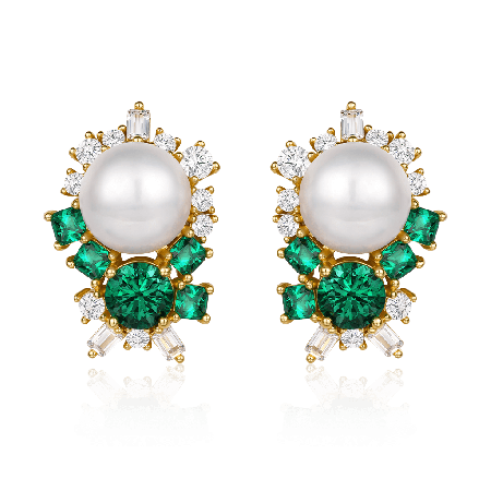 Green Emerald Earrings