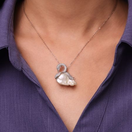 Swan Pendant Necklace
