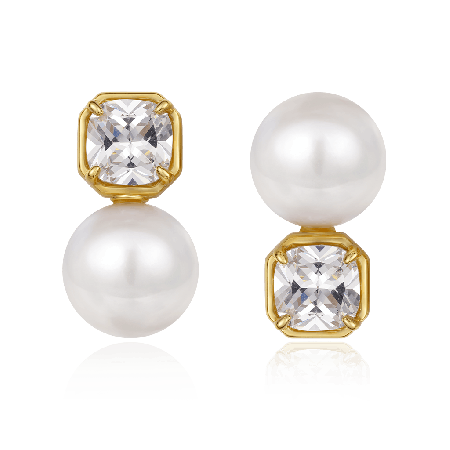 White Topaz Earrings
