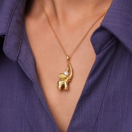 Elephant Pendant Necklace