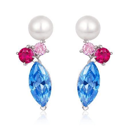 Blue Topaz Earrings