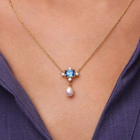 Blue Sapphire Necklace