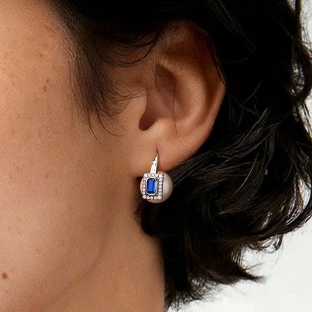Blue Sapphire Earrings