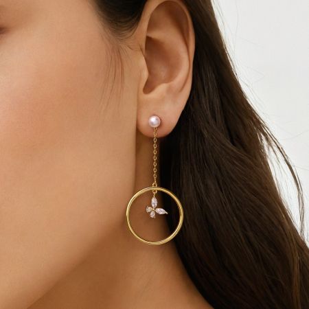 Butterfly Drop Earrings