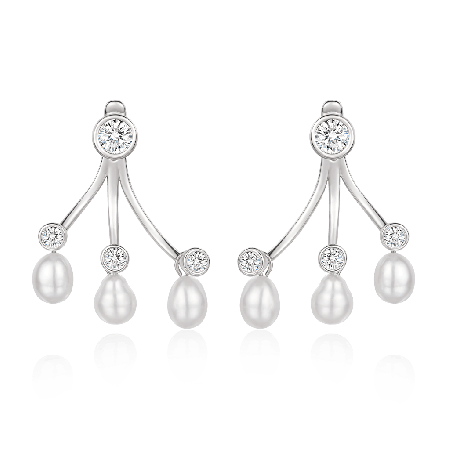White Topaz Earrings