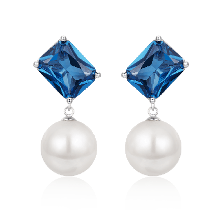 Blue Sapphire Earrings