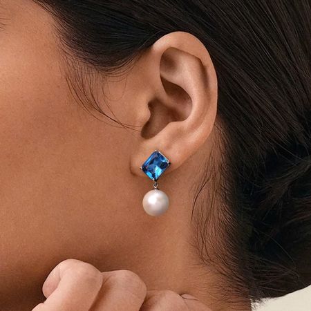 Blue Sapphire Earrings