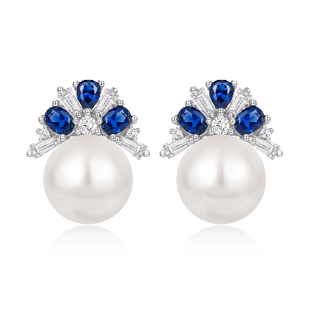 Blue Sapphire Earrings