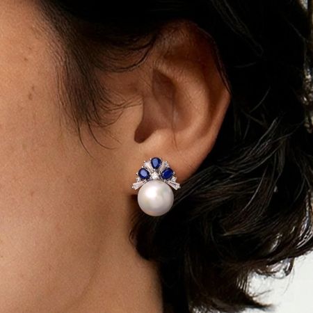 Blue Sapphire Earrings