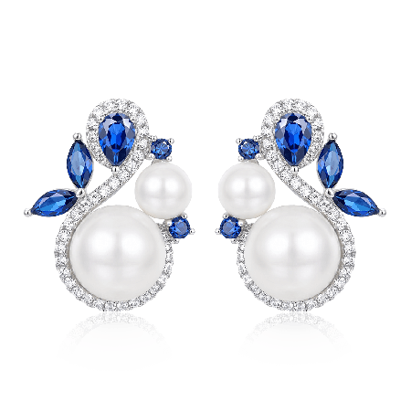 Blue Sapphire Earrings