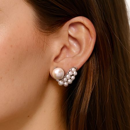 White Topaz Earrings