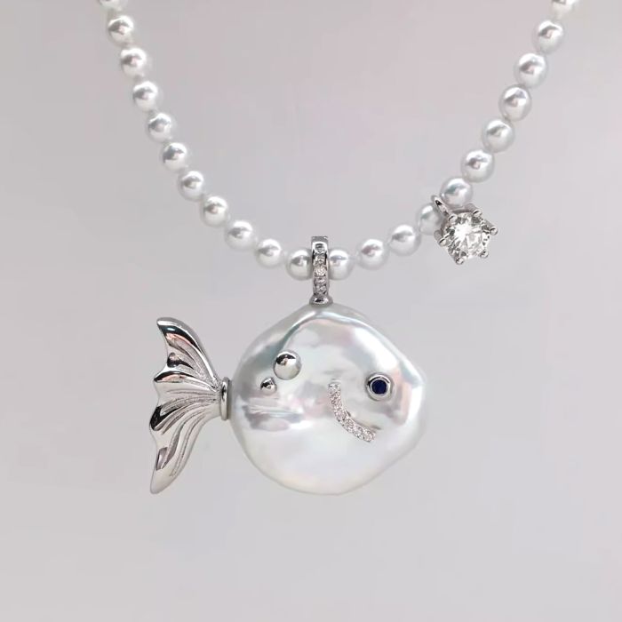 Fish Freshwater Pearl Necklace