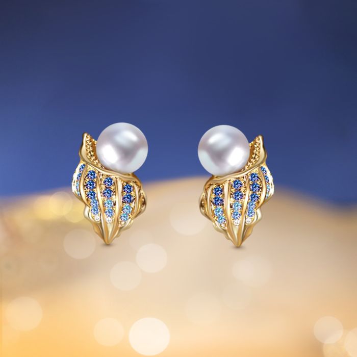 Conch Stud Earrings