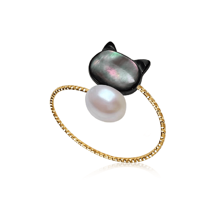 Black Cat Fashion Ring