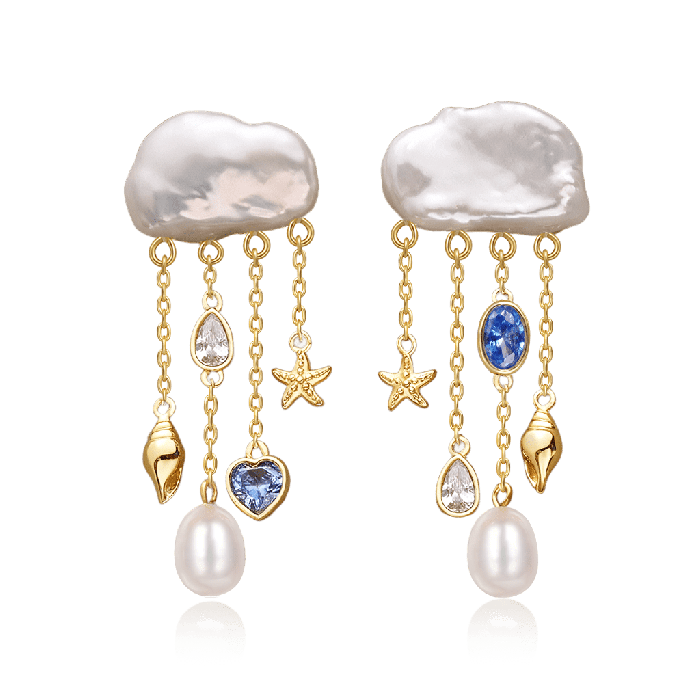 Clouds Drop Earrings
