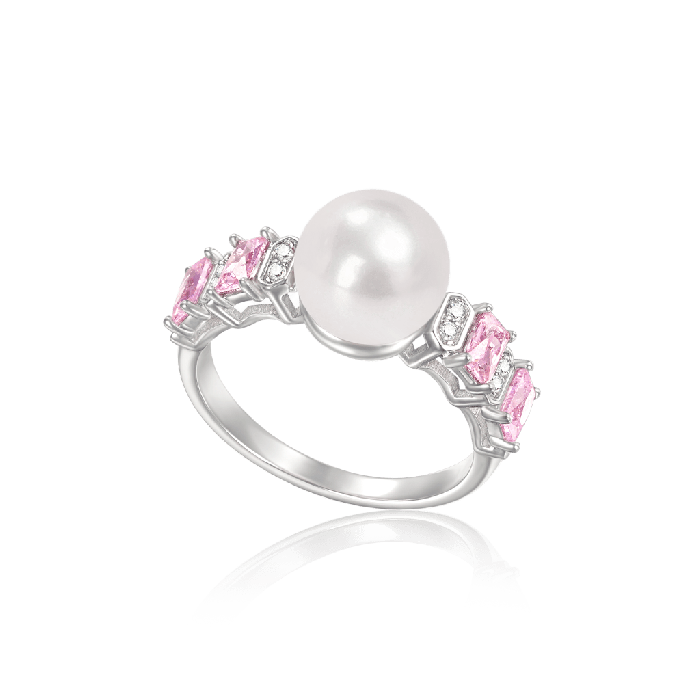 Pearl Engagement Ring