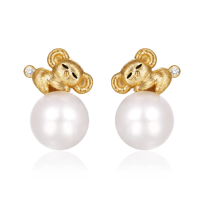 Sleeping Koala Stud Earrings