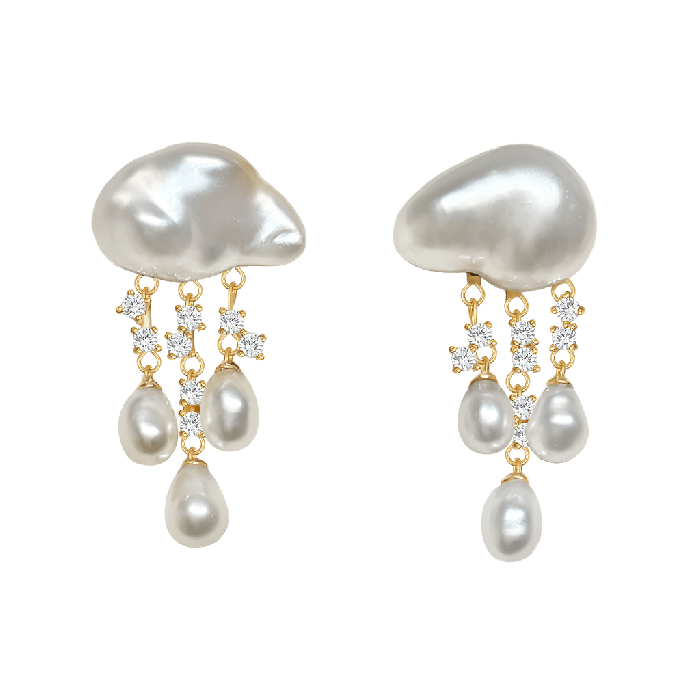 Cloud Stud Earrings