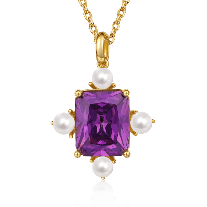Purple Amethyst Necklace
