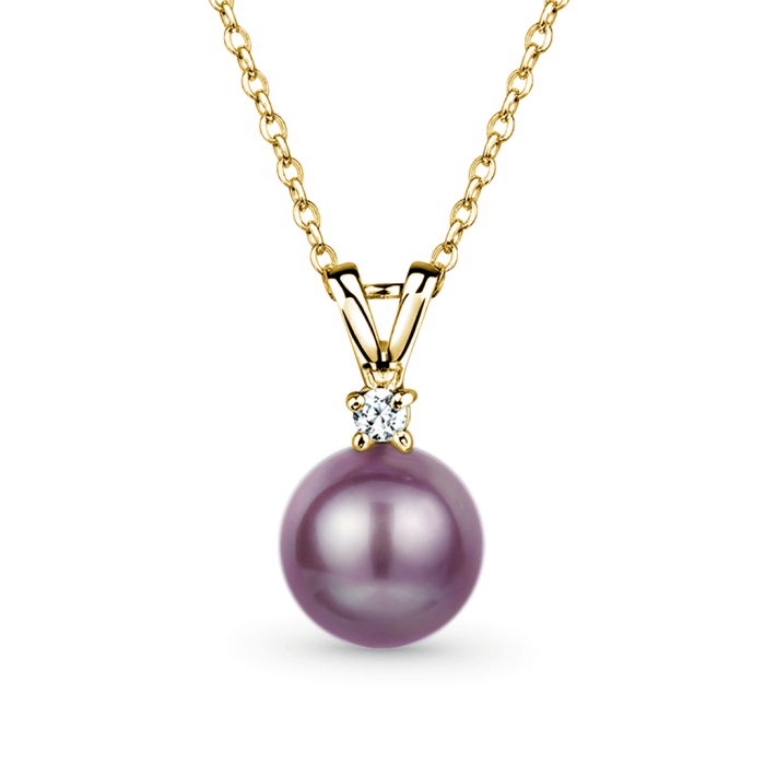 Purple Pearl Necklace